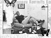 fotel, George Clooney, motyl