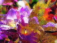 Grafika, Fractalius, Kwiaty