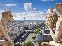 Paryż, Francja, Posągi