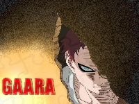 Gaara, Naruto, pół twarzy
