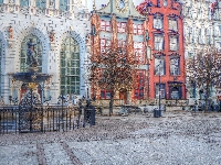 Zabytkowe, Gdańsk, Dwór Artusa, Kamienice