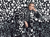 Tło, George Clooney, Strój, Grochy