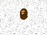 głowa, Bathing Ape, małpa