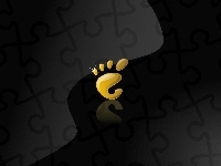stopa, grafika, Gnome