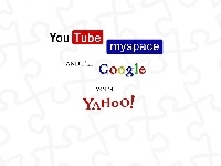 Google, Logo, YouTube, Myspace, Yahoo!