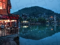 Góra, Restauracja, Rzeka, Chiny
