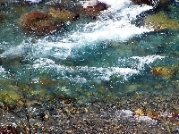 Rzeka, Górska, Kamienie