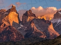 Góry, Chile, Patagonia, Torres del Paine