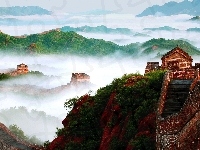 Góry, Wielki Mur Chiński, Mgła