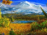 Jesienią, Góry, Obraz