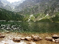 Jezioro, Góry, Kamienie