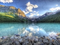 Jezioro, Góry, Kamienie
