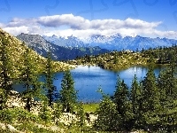 Jezioro, Góry, Las