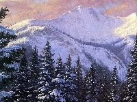 Las, Góry, Zima