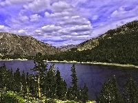 Lasy, Góry, Jezioro