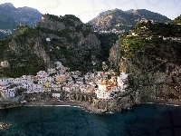 Góry, Atrani, Miasto, Morze