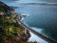 Wybrzeże, Nowa Południowa Walia, Morze, Australia, Most Sea Cliff, Góry