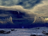 Noc, Góry, Zima