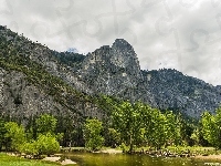 Park Narodowy Yosemite, Rzeka, Stany Zjednoczone, Stan Kalifornia, Góry