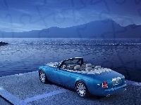 Góry, Samochód, Woda, Rolls-Royce