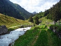 Rzeka, Góry, Mostek