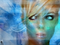 Grafika, Twarz, Kobiety, 3D
