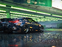 BMW M8, Tył, GTA 5, Sportowy, Samochód, Granatowe, Gry, Parking, Jarzeniówki, XBOX, PC, PS4