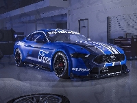 Niebieski, Ford Mustang GT