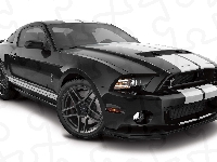 Shelby, Czarny, Ford, GT500