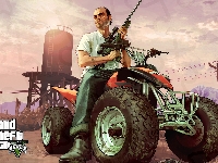 Broń, GTA V, Mężczyzna, Quad