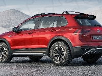 Czerwony, Volkswagen Tiguan GTE