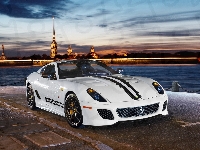 Ferrari, Panorama, 599 GTO, Zmrok, Miasta