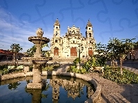 Guadalupe, Granada, Odbicie, Nikaragua, Kościół, Fontanna