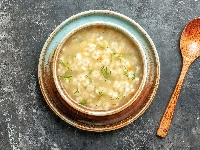 Zupa, Miska, Makaron gwiazdki, Łyżka, Drewniana