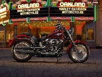 czerwony, Harley Davidson