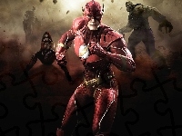Harley Quin, Flash, Solomon Grundy