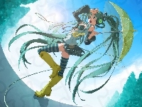 Miku, Hatsune, Parasol