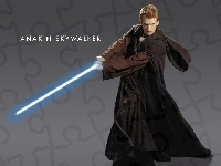 szata, Hayden Christensen, Star Wars, czarna, laser