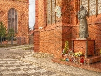 Papież, HDR, Kościół, Posąg, Jan Paweł II