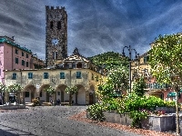 HDR, Monterosso, Włochy, Dom