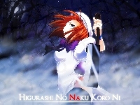 kobieta, Higurashi No Naku Koro Ni, las, tasak