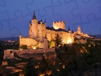 Segowia, Zamek Alkazar w Segowii, Alcazar de Segovia, Hiszpania