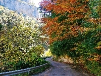 Hiszpania, Droga, Góry, Jesień