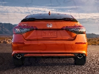 Tył, Honda Civic Si, Pomarańczowa