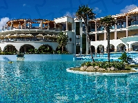 Lachania, Atrium Prestige, Hotel, Basen, Grecja, Palmy