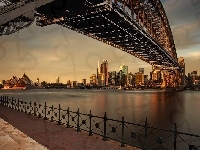 Zatoka Port Jackson, Sydney Opera House, Australia, Sydney, Most Sydney Harbour Bridge
