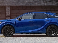 Bok, Lexus RX Hybryda F Sport, Niebieski