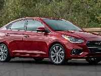 Hyundai Accent, Czerwony, 2018