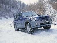 Hyundai Terracan, Niebieski, Zima