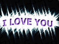 I love you, Napis